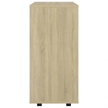 Rollschrank Sonoma-Eiche 60x35x75 cm Holzwerkstoff