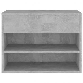 Schuhbank Betongrau 60x30x45 cm Holzwerkstoff