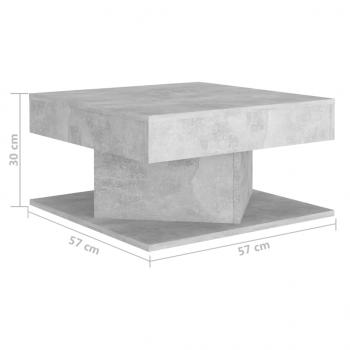 Couchtisch Betongrau 57x57x30 cm Holzwerkstoff