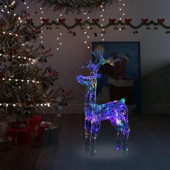 LED-Rentier Weihnachtsdeko 90 LEDs 60x16x100 cm Acryl