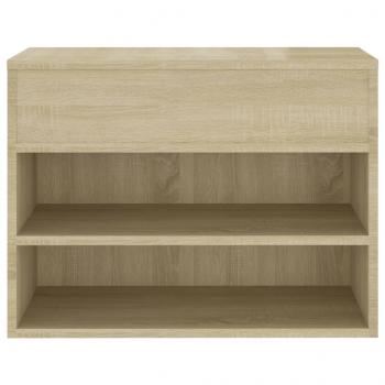 Schuhbank Sonoma-Eiche 60x30x45 cm Holzwerkstoff