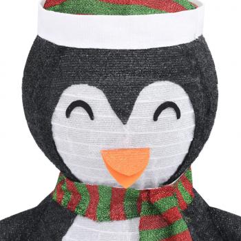 Weihnachtsdekoration Pinguin-Figur LED Luxus-Gewebe 60 cm