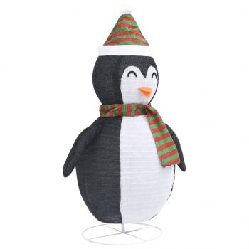 Weihnachtsdeko Pinguin LED Luxus-Gewebe 120 cm