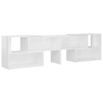 TV-Schrank Hochglanz-Weiß 149x30x52 cm Holzwerkstoff