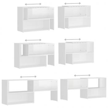 TV-Schrank Hochglanz-Weiß 149x30x52 cm Holzwerkstoff