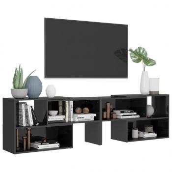 TV-Schrank Hochglanz-Grau 149x30x52 cm Holzwerkstoff