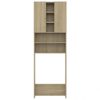 Waschmaschinenschrank Sonoma-Eiche 64x25,5x190 cm