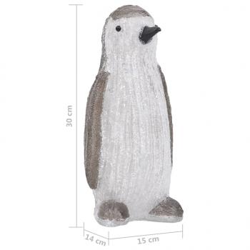 LED-Weihnachtsfigur Pinguin Acryl Indoor und Outdoor 30 cm