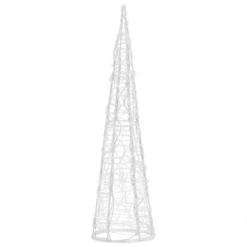 LED-Kegel Acryl Weihnachtsdeko Pyramide Bunt 60 cm