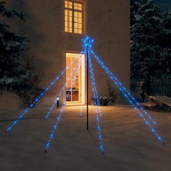 ARDEBO.de - Weihnachtsbaum-Lichterketten Indoor Outdoor 400 LEDs Blau 2,5 m