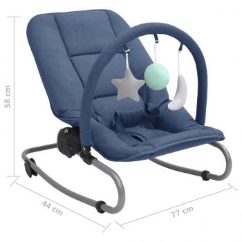 Babywippe Marineblau Stahl