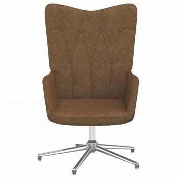 Relaxsessel mit Hocker Taupe Stoff