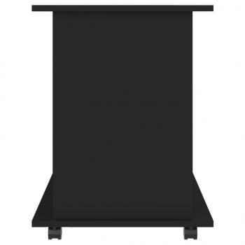 Rollschrank Schwarz 60x45x60 cm Holzwerkstoff