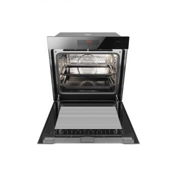 Amica EBSX 949 610 S EEK: A+ Injection-Steam Einbaubackofen, 60 cm breit, 77 L, Dampfgarer, Octa Timer, CoolDoor3, schwarz