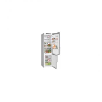 Bosch KGN39VICT Serie 4 Stand Kühl-Gefrierkombination, 60cm breit, 363L, mit Antifingerprint, LED Beleuchtung, VirtaFreshXXL, SuperKühlen, Edelstahl