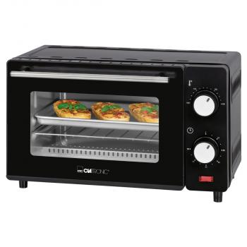 ARDEBO.de Clatronic MB 3746 Mini-Backofen, 650 W, 8 Liter Backraum, Ober- und Unterhitze, schwarz