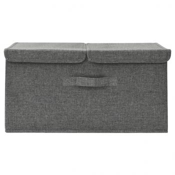 Aufbewahrungsbox Stoff 50x30x25 cm Anthrazit