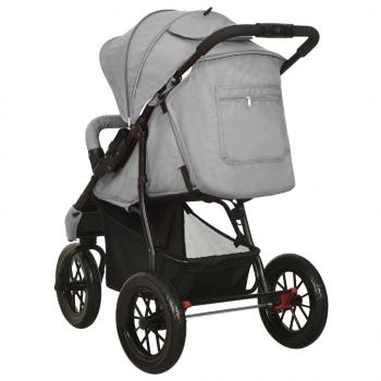 Kinderwagen Hellgrau Stahl