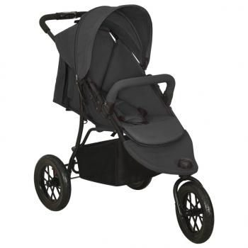 ARDEBO.de - Kinderwagen Anthrazit Stahl