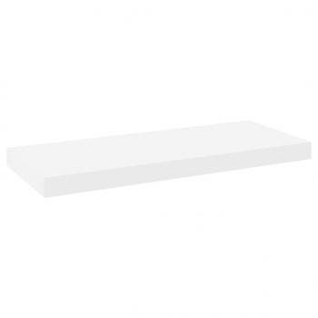 Schweberegale 2 Stk. Eichen-Optik und Weiß 60x23,5x3,8 cm MDF