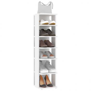 Schuhschrank Weiß 27,5x27x102 cm Holzwerkstoff