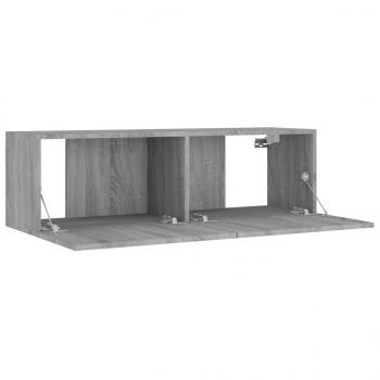 8-tlg. TV-Schrank-Set Grau Sonoma Holzwerkstoff