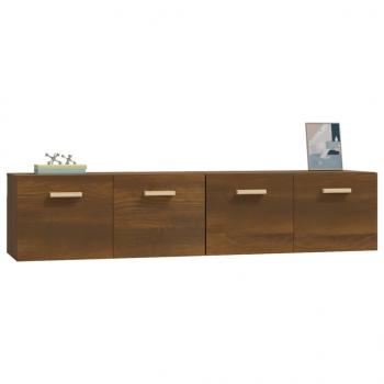 Wandschränke 2Stk Braun Eichen-Optik 80x35x36,5cm Holzwerkstoff