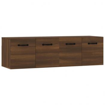 Wandschränke 2Stk Braun Eichen-Optik 80x35x36,5cm Holzwerkstoff