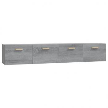 Wandschränke 2 Stk. Grau Sonoma 100x36,5x35 cm Holzwerkstoff