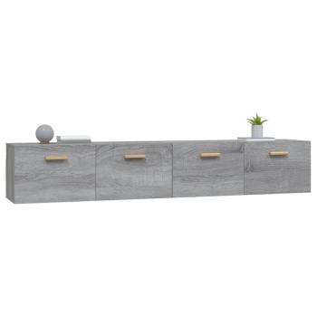 Wandschränke 2 Stk. Grau Sonoma 100x36,5x35 cm Holzwerkstoff