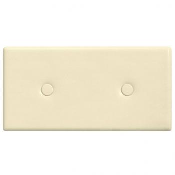 Wandpaneele 12 Stk. Creme 30x15 cm Kunstleder 0,54 m²