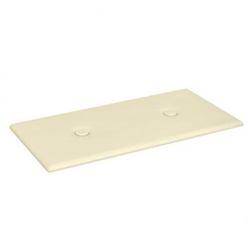 Wandpaneele 12 Stk. Creme 30x15 cm Kunstleder 0,54 m²