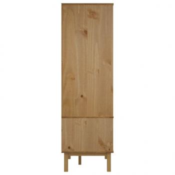 Kleiderschrank OTTA Braun&Grau 76,5x53x172 cm Massivholz Kiefer