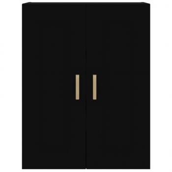 Wandschrank Schwarz 69,5x32,5x90 cm Holzwerkstoff