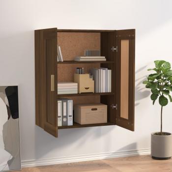 Wandschrank Braun Eichen-Optik 69,5x32,5x90 cm Holzwerkstoff