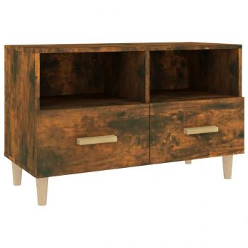 TV-Schrank Räuchereiche 80x36x50 cm Holzwerkstoff