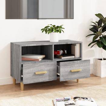 TV-Schrank Grau Sonoma 80x36x50 cm Holzwerkstoff