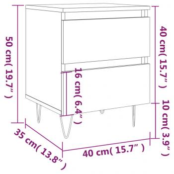 Nachttisch Sonoma-Eiche 40x35x50 cm Holzwerkstoff