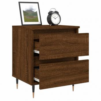 Nachttische 2 Stk. Braun Eichen-Optik 40x35x50 cm Holzwerkstoff