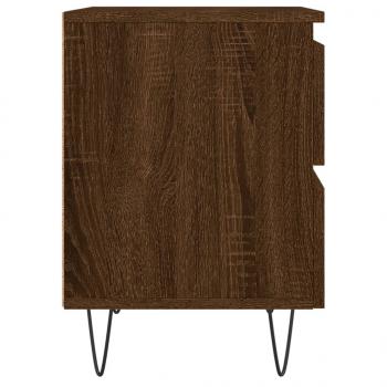 Nachttische 2 Stk. Braun Eichen-Optik 40x35x50 cm Holzwerkstoff