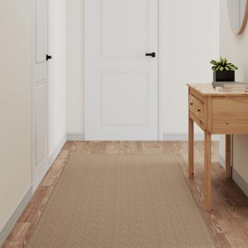 ARDEBO.de - Teppichläufer Sisal-Optik Sandfarben 80x250 cm