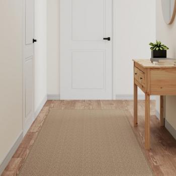 ARDEBO.de - Teppichläufer Sisal-Optik Sandfarben 80x300 cm