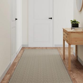 ARDEBO.de - Teppichläufer Sisal-Optik Silbern 80x250 cm