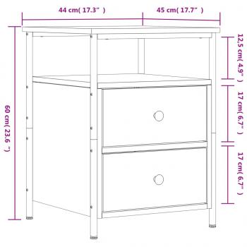 Nachttisch Sonoma-Eiche 44x45x60 cm Holzwerkstoff