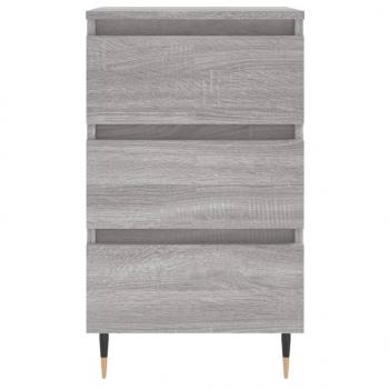 Nachttische 2 Stk. Grau Sonoma 40x35x69 cm Holzwerkstoff