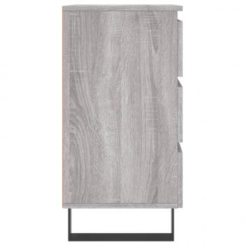 Nachttische 2 Stk. Grau Sonoma 40x35x69 cm Holzwerkstoff