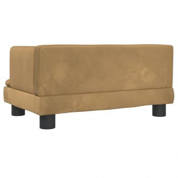 Hundebett Braun 60x40x30 cm Samt