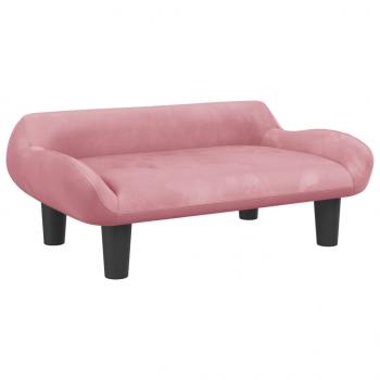 Hundebett Rosa 70x40x24 cm Samt