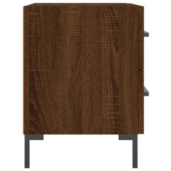 Nachttische 2Stk. Braun Eichen-Optik 40x35x47,5cm Holzwerkstoff