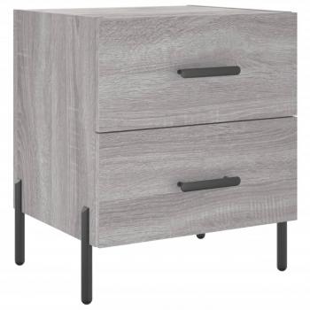 Nachttische 2 Stk. Grau Sonoma 40x35x47,5 cm Holzwerkstoff